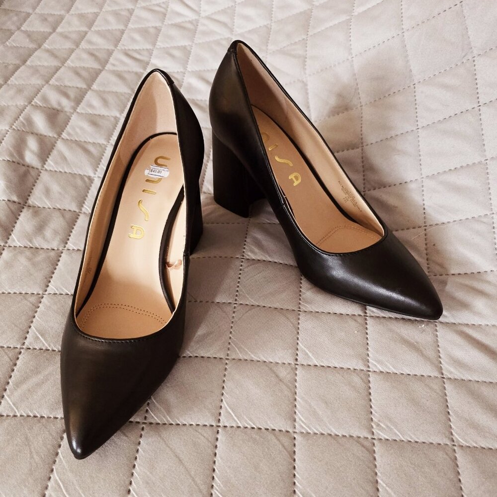 Comfortable Unisa Stacked Wedge Heel for the office, church or everyday wear.